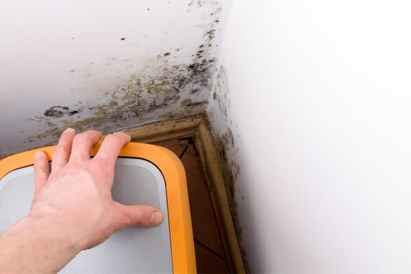 Mold Infestation Around Baseboards in a Charlotte, NC Home Before Remediation.