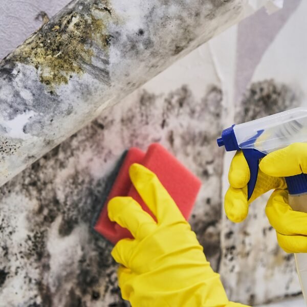 Mold Remediation Process on a Wall in Charlotte, NC Home Highlighting the Impact of Mold.